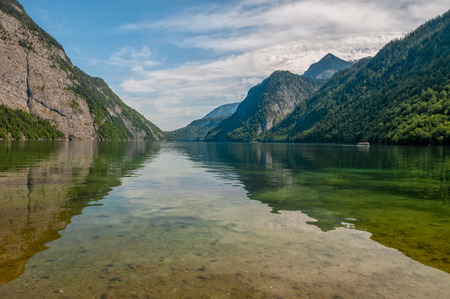 "Konigssee" the sea of King in summer season at Berchtesgaden, Germany.の写真素材