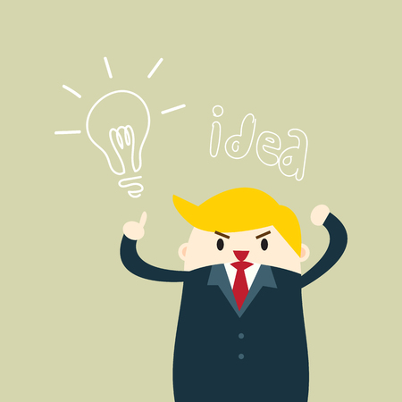 Creative light bulb idea abstract infographic, Inspiration concept modern design step up options, Vector illustrationのイラスト素材