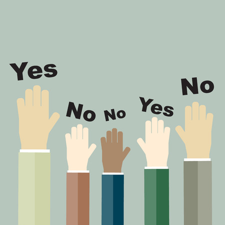 Voting concept in flat styleのイラスト素材