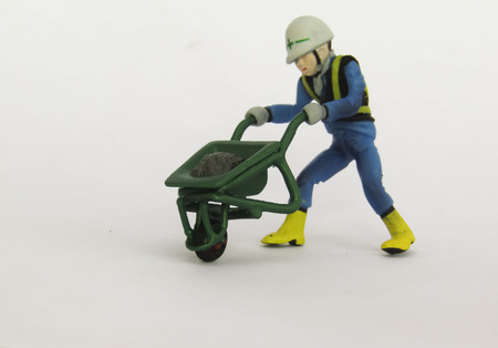 Active people toy, on a white background.の写真素材
