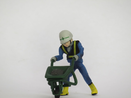 Active people toy, on a white background.の写真素材