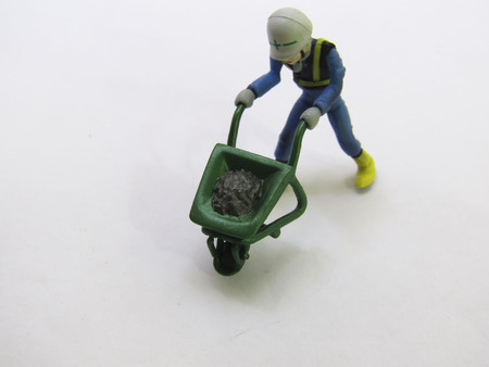 Active people toy, on a white background.の写真素材