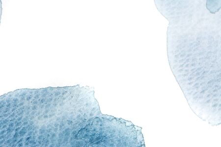 Artwork. Close up of blue watercolor painting art background, Abstract watercolor painting art. Hand drawing in color green on cool toned. Watercolor texture for card or creative banner design. yellowの写真素材