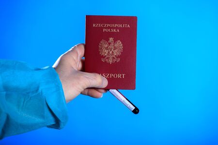 Coronavirus pandemic. Flight ban and closed borders for tourists and travelers with coronavirus (convi19) from Europe and Asiaの写真素材