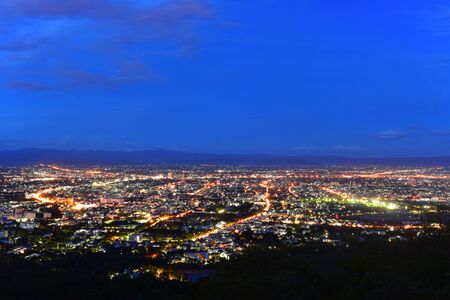 Chiang Mai city in the evening timeの写真素材