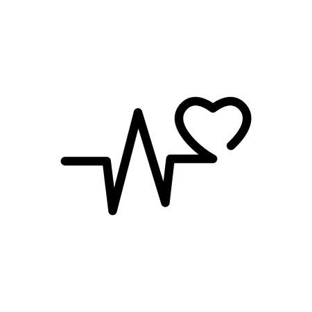 Love, line vector line icon, symbol, mobile app, sign. Illustration on white background.のイラスト素材