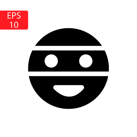 emoticons about thieves and smiles Vector illustration.のイラスト素材