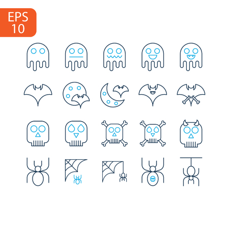 Halloween icon isolated on white background. Vector designのイラスト素材