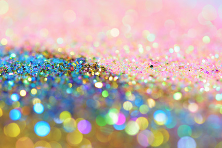 golden glitter texture Colorfull Blurred abstract background for birthday, anniversary, wedding, new year eve or Christmas.の写真素材