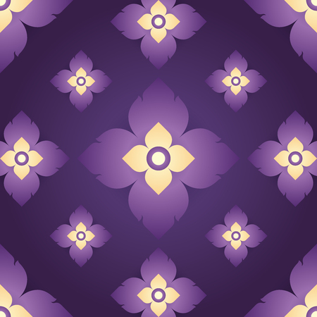 Modern line Thai pattern traditional concept The Arts of Thailand.のイラスト素材