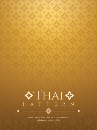 Modern line Thai pattern traditional concept The Arts of Thailand.のイラスト素材