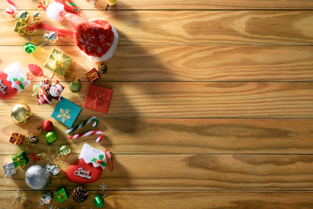 merry christmas and happy new year concept and other decorationの写真素材