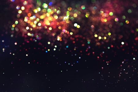 glitter bokeh lighting effect Colorfull Blurred abstract background for birthday, anniversary,...