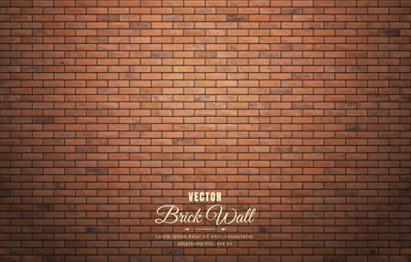 Beautiful brown block brick wall pattern texture background.のイラスト素材