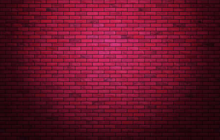 Beautiful brown block brick wall pattern texture background.のイラスト素材