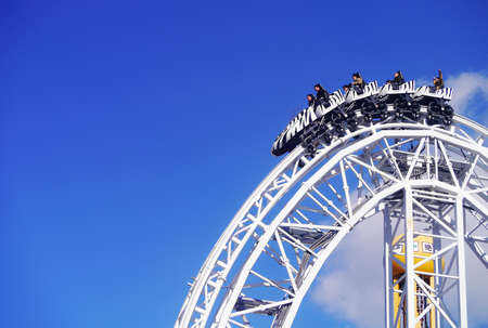 Dodonpa at Fuji-Q highland ,almost too fast The world s most exhilarating roller coasterのeditorial素材