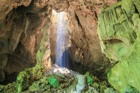 Tham Pha Thai National Park at Lampang, Thailandの写真素材