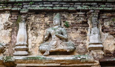 Image of buddha be ruinedの写真素材