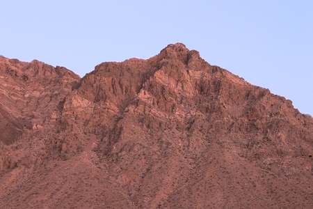 Evening light on rock formations at Valley of Fire State Park in Nevadaの写真素材