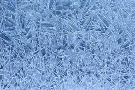 Beautiful ice patterns formed along a creek