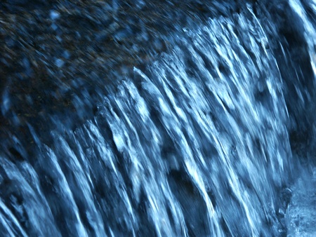 Small waterfall flows through the Blue Mountains of New South Wales Australiaの写真素材