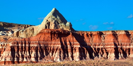 Mountain peak in the Grand Staircase-Escalante National Monument of Utahの写真素材