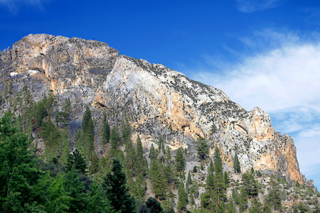 Mountainous terrain of Spring Mountains National Recreation Area of Nevadaの写真素材