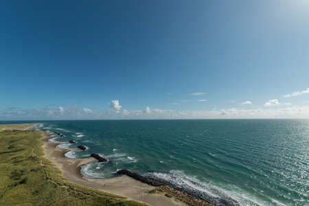Skagen Grenen Costline Baltic sea and Northseaの写真素材