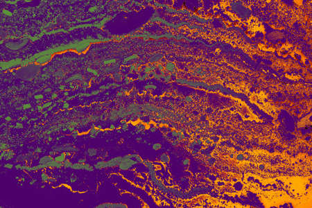 A beautiful shot of color splash creating a sense of paint areの写真素材