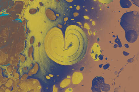 A closeup shot of colourful abstract painting