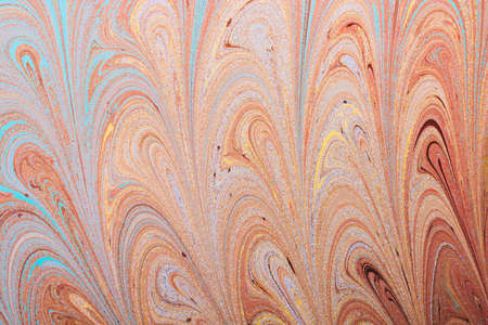 A colourful wavy pattern backgroundの写真素材