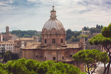 The old city of Rome, Italy (Via dei Fori Imperiali).