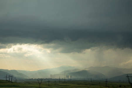 Bug beautiful dark stormy clouds