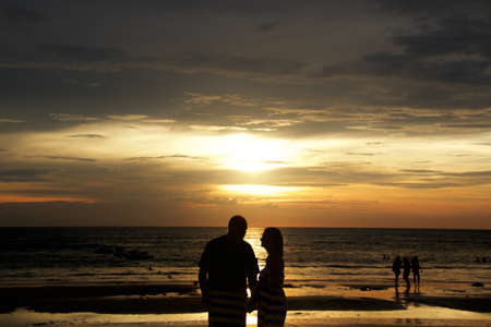 Sunset view of Langkawi in Malaysia.の写真素材