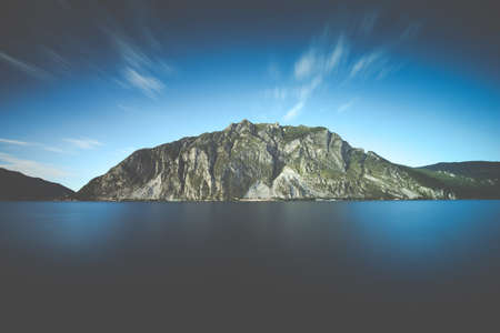 Long exposure taken on the shore of Lake Como