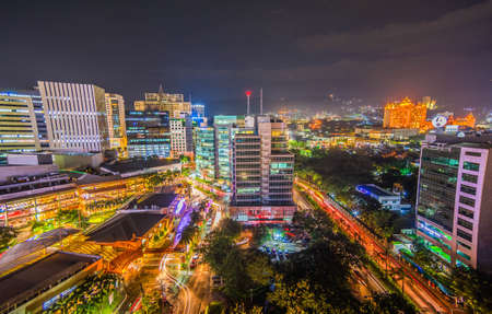 The beautiful city lights of cebu.