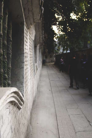 Antique street and wall in China