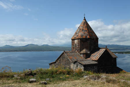 Christian church in mountains in Armenia