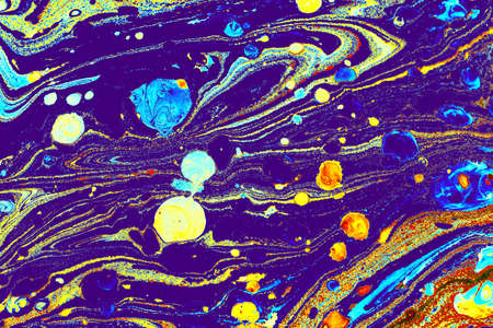 An incredible illustration of color splash resembling paint art