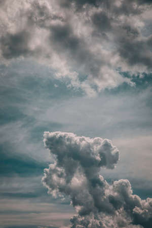 beautiful dark stormy cloudsの写真素材