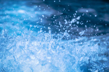A closeup shot of water splashの写真素材