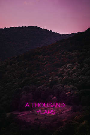 Abstract writing - A THOUSAND YEARS - background