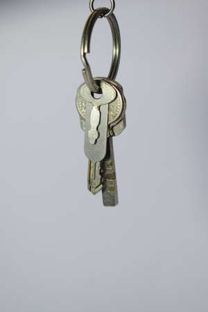 A closeup shot of keys with ring