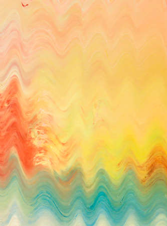 Colorful abstract background achieved by mixing different color oil paints