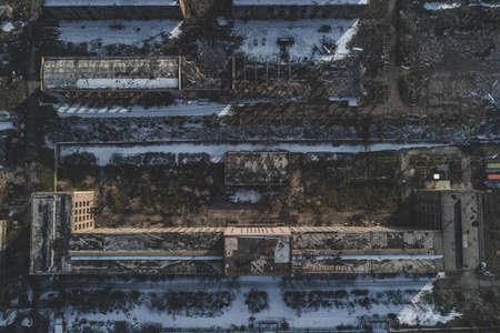 Old abandoned facility - factory - global warming
