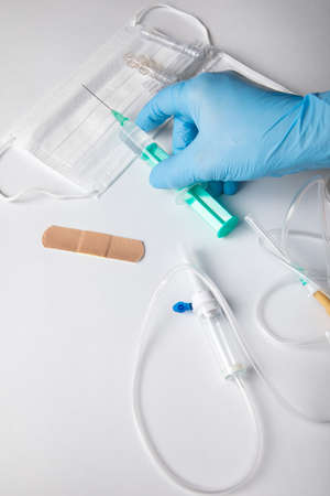Medical equipment - vaccination - IV infusion - Never too late to vaccinate