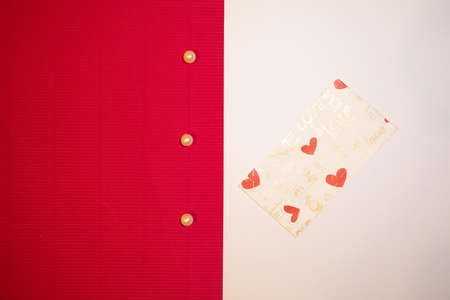 Lovely background with hearts and pearls perfect for Valentine's Day