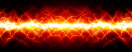 A panoramic illustration of girl lights on a black background