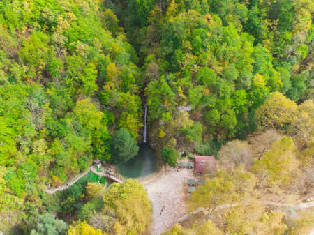 Erfelek waterfall in Sinop,Turkey.Long Exposure Photography style.の写真素材