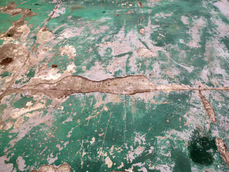 A closeup shot of cracked concrete